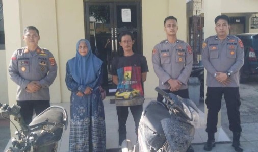 Sempat Hilang Dicuri Maling, Polisi Kembalikan Sepeda Motor Milik Warga Srikaton