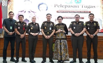 Kejari Lamteng Hadiri Pelepasan Tugas Kepala Kejati Lampung
