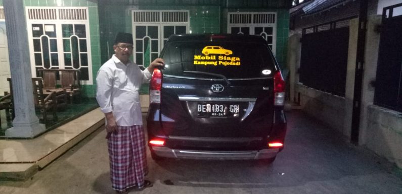 Layani Warga, Kakam Pujo Dadi Siapkan Kendaraan Siaga