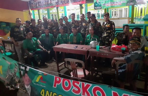 Ansor, Banser dan Rapi Wilayah Timur Lamteng Buka Posko Mudik di Simpang Randu