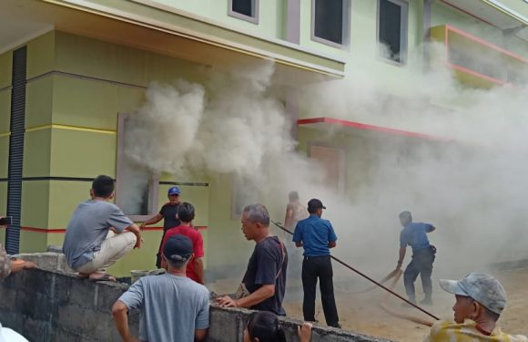 GKSBS Seputihjaya Terbakar, Diduga Api Berasal Dari Puntung Rokok