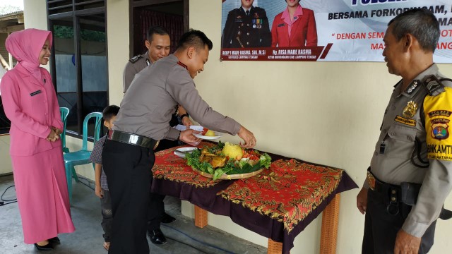 Polsek Seputihmataram Gelar Syukuran HUT Bhayangkara Ke-73