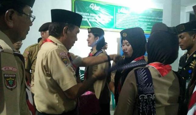Abdulhak Kukuhkan Tiga Pembina Pramuk Mahir Wilayah Barat Lamteng