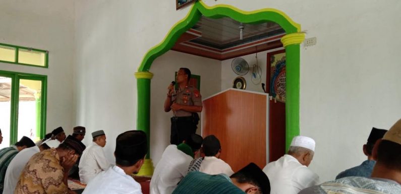 Jumatan Keliling Kapolsek Rumbia, Sampaikan Pesan Kamtibmas Sekaligus “Pamitan”