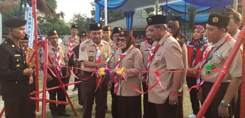 Kwarcab Pramuka Lamteng Gelar Perkemahan Rover Scout Competition