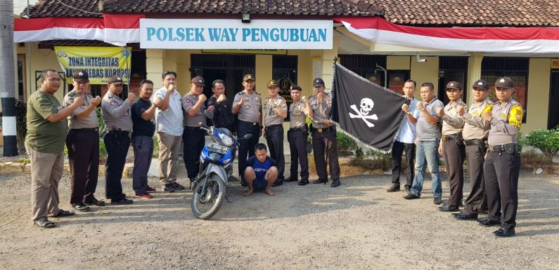 Buron Empat Tahun, Pelaku Begal Ditangkap Polsek Waypengubuan