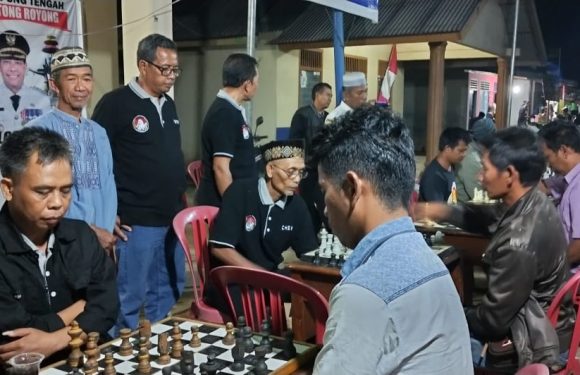 Sambut HUT RI ke-74, Gelar Tournamen Catur Sutopo Cup Sekaligus Pengukuhan Percasi Kecamatan Terusannunyai