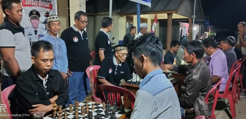 Sambut HUT RI ke-74, Gelar Tournamen Catur Sutopo Cup Sekaligus Pengukuhan Percasi Kecamatan Terusannunyai