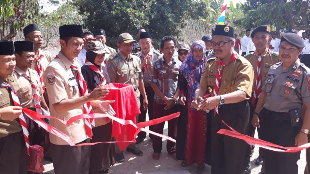 Kwaran Pramuka Bandarsurabaya Resmikan Hasil Bedah Rumah