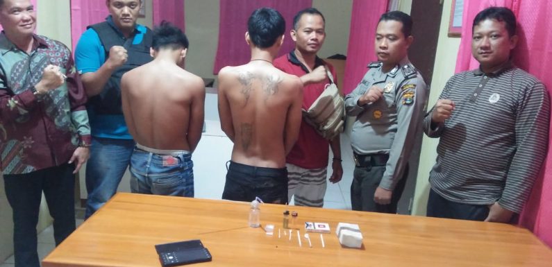 Polsek Seputihraman Ringkus Dua Tersangka Pemakai SS