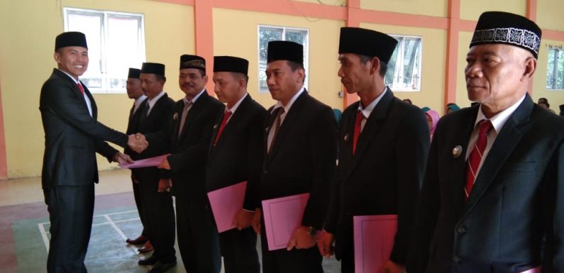Tujuh Pj Kakam di Seputihagung Sertijab