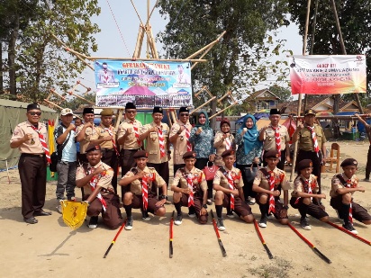 HUT Pramuka Ke-58  Kwarran Seputihmataram dan Bandarmataram Gelar Perkemahan