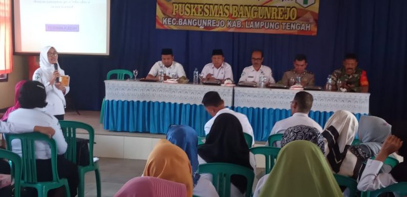 UPT Puskesmas Bangunrejo Gelar Lokmin Lintas Sektoral