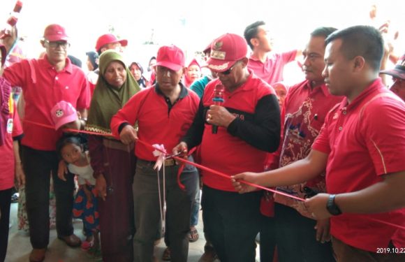 Bupati Loekman Resmikan Pasar Kuliner Tugu Putih, Minta Pedagang Jaga Kebersihan