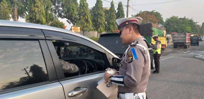 185 Pengandara di Tilang Sat Lantas Polres Lampung Tengah