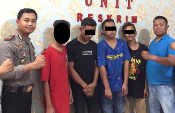 Usai Melampiaskan Nafsu Bejatnya, Empat Pemuda Bandarmataram Ini di Gelandang Polisi