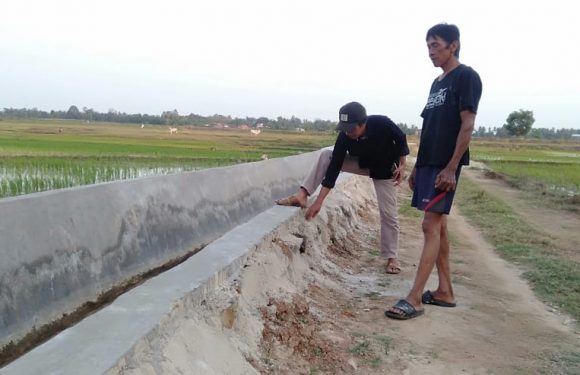 Pembangunan Tersier di Lahan BBI Trimurjo, Baru Selesai Sudah Retak
