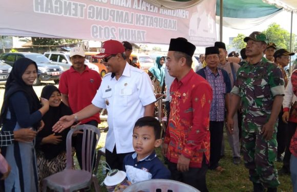 Tinjau Pelaksanaan Pilkakam, Ini Pesan Bupati Lamteng