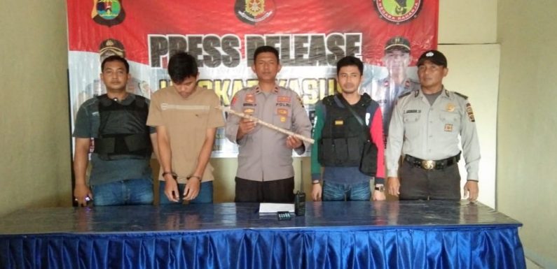 Polsek Waypengubuan Tangkap Penganiaya Teman hingga Hidung Patah