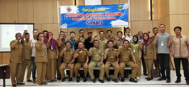 Tujuh Kampung Kecamatan Terusannunyai, Ikuti Pelatihan Peningkatan Kapasitas Aparatur Kampung