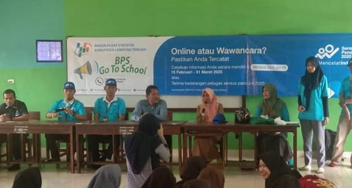 Sosialisasi SP Online, BPS Lamteng Gandeng Pelajar