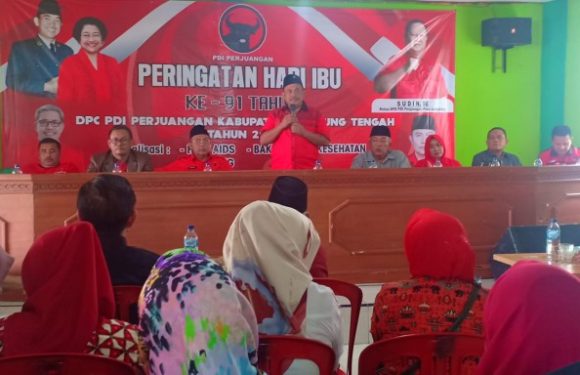 DPC PDI Perjuangan Lamteng Peringati Hari Ibu, Lakukan Sosialisasi HIV/AIDS dan Stunting hingga Baksos Kesehatan