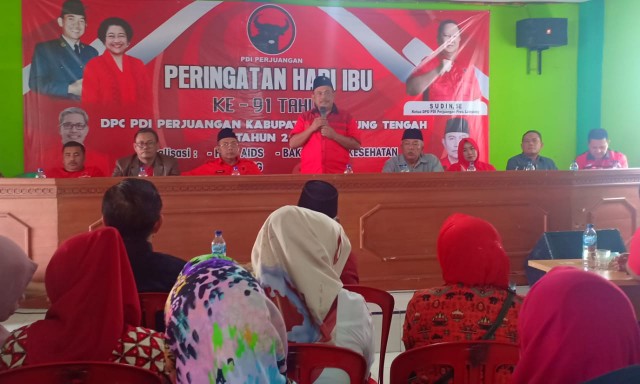 DPC PDI Perjuangan Lamteng Peringati Hari Ibu, Lakukan Sosialisasi HIV/AIDS dan Stunting hingga Baksos Kesehatan