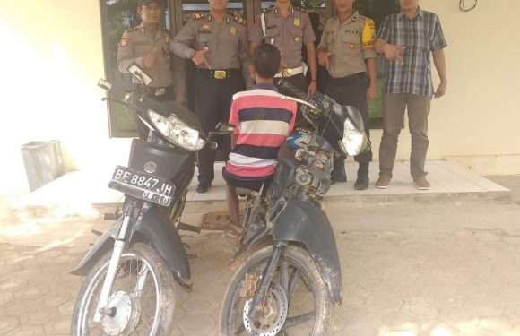Polsek Kalirejo Amankan Pelaku Curat