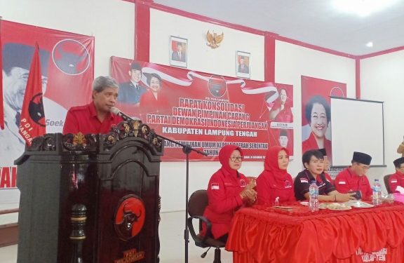 Jelang Pilkada 2020, PDI Perjuangan Lamteng Rapat Konsolidasi
