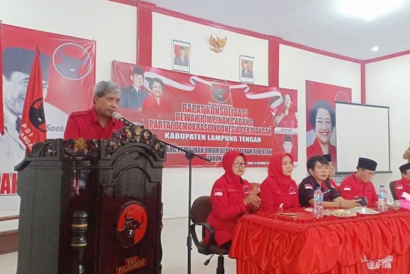 Jelang Pilkada 2020, PDI Perjuangan Lamteng Rapat Konsolidasi