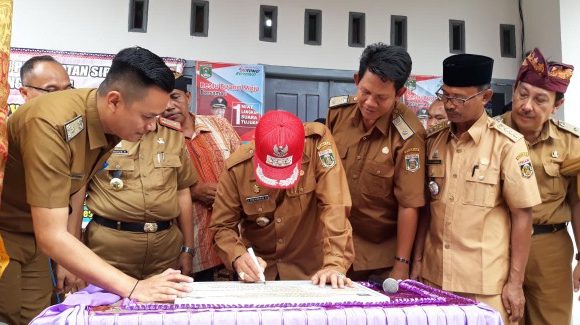Bupati Lamteng Resmikan Kantor Kampung Restu Buana