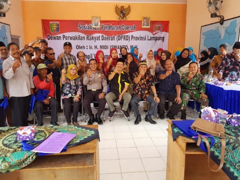 Midi Iswanto Sosialisasi Perda Narkoba di Punggur