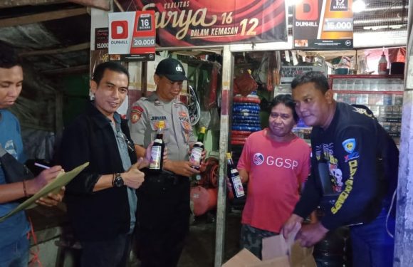 Puluhan Miras Diamankan Dalam Operasi Cempaka Polsek Tebas