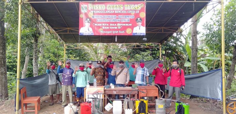 Kakam Depok Rejo Semprot Disinfektan Tahap 3, Sasar 1.000 Rumah Warga