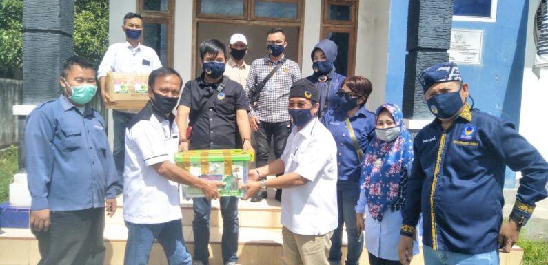 Bersama Insan Pers dan Partai Nasdem, Nessy Mustafa Ajak Perangi Covid-19