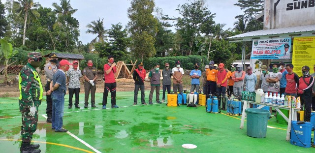 Warga Kampung Sumberagung Antisipasi Covid-19