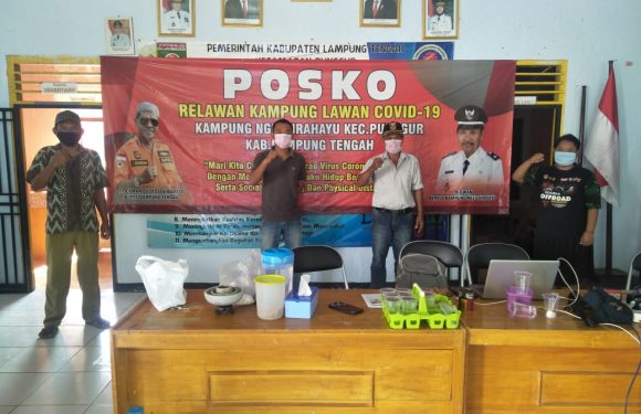 Kakam Ngestirahayu Semprot Disinfektan dan Siapkan Posko Gugus Tugas
