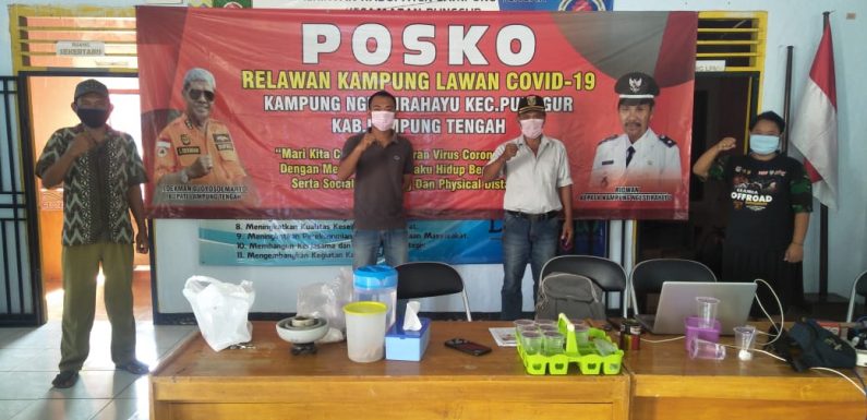Kakam Ngestirahayu Semprot Disinfektan dan Siapkan Posko Gugus Tugas