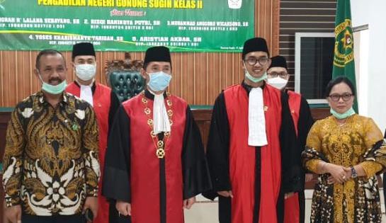 Gantikan Syamsul Arief, Jeni Nugaraha Jabat Ketua PN Gunungsugih