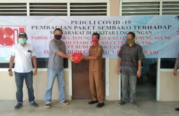 PT. Budi Starch & Sweeteners Tbk dan PT Budi Subur Tarindo Bagikan 1.000 Paket Sembako