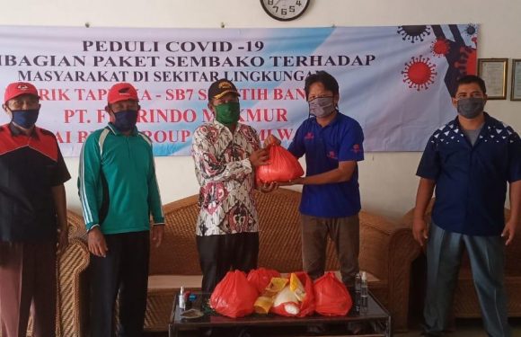 PT Florindo Makmur Seputihbanyak Bagikan 800 Paket Sembako