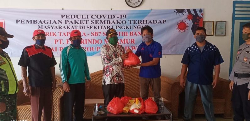 PT Florindo Makmur Seputihbanyak Bagikan 800 Paket Sembako