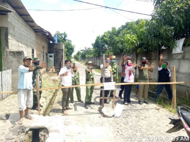 Antisipasi Covid-19, Kelurahan Seputihjaya Berlakukan Satu Pintu Keluar Masuk