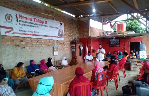 Reses di Lamteng, Mingrum Gumay Fokus Pengaman Sosial dan Pencegahan Covid-19