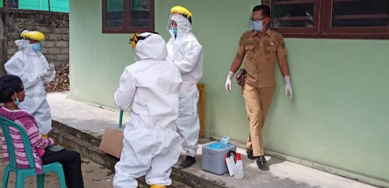 Respon Cepat Covid-19, Puluhan Orang Kembali Jalani Swab Test di Puskesmas Rumbia