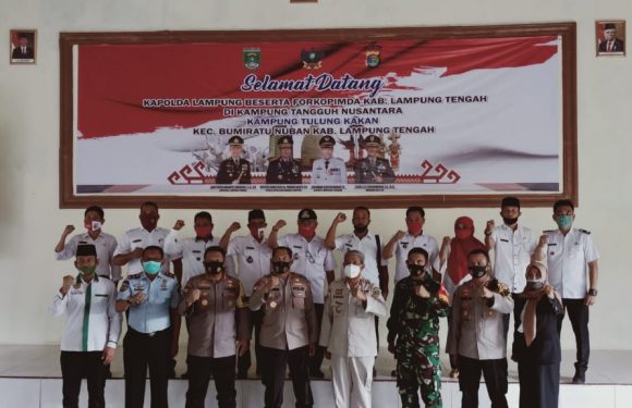 Wakapolda Lampung dan Bupati Lamteng Launching Kampung Tangguh Nusantara
