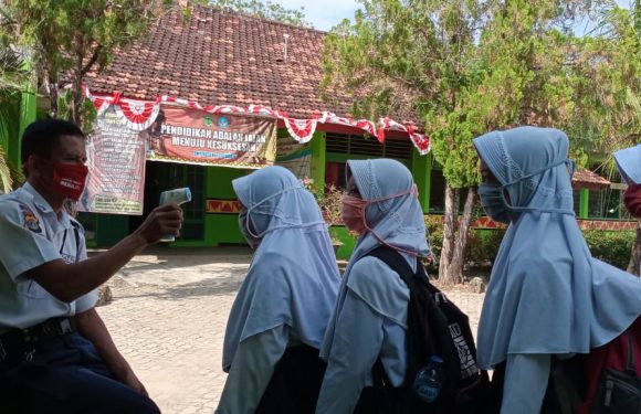 Belajar Tatap Muka, SMPN I Trimurjo Terapkan Protokol Kesehatan
