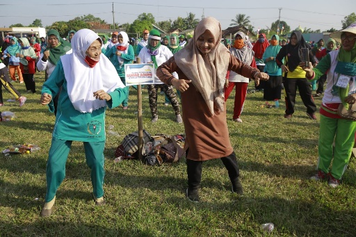 Semangat Senam Bersinar dan Ronda Membius Warga Terusan Nunyai