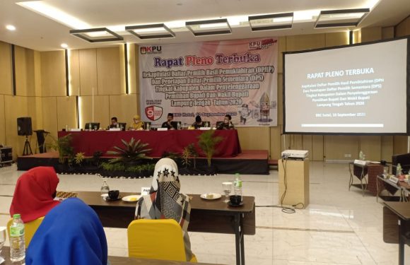 DPS Lampung Tengah Turun, Ada 627.251 Pemilih TMS Dalam DP4