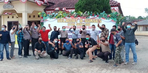 Pisah Sambut Kapolsek Gunungsugih, Des Horison; Saya Titip Masjid Jabal Nur
